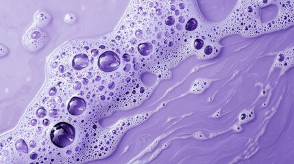Aufkleber - Soft lavender foam and glistening bubbles merge seamlessly, forming an enchanting pattern that captivates the senses. The rich hues and delicate textures invite exploration and imagination