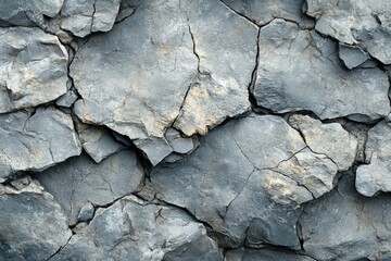 Poster - Close up of textured rock wall showing natural patterns and colors in a geological formation