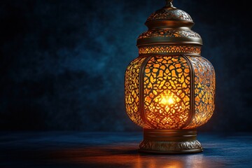 Poster - Lit candle on a wooden table casting soft light in a cozy indoor setting with shadows and ambiance