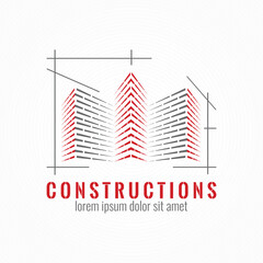 Wall Mural - Construction business logo design idea