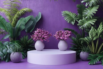 Poster - Solid purple wall texture background for graphic design and interior decoration purposes