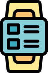 Poster - Modern smartwatch displaying a checklist interface for efficient task management and productivity