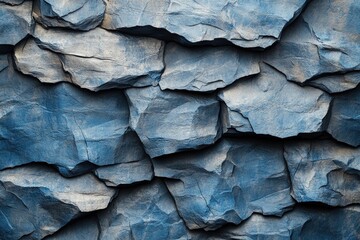 Poster - Close up image of a textured rock wall with various colors and natural patterns