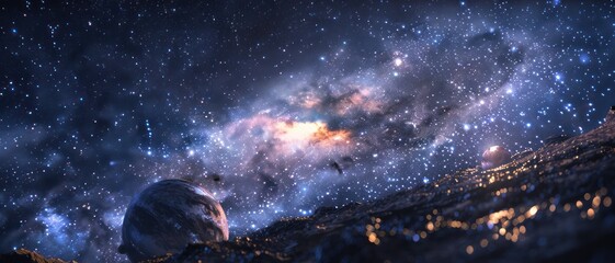 galactic night sky astronomy science combined star dust dark nebula milky way galaxy universe dusk p