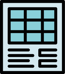 Poster - Control panel featuring a touchscreen grid display and physical buttons, ideal for managing smart home devices or industrial systems