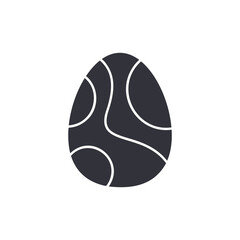Poster - Dragon egg solid icons, minimalist vector illustration ,simple transparent graphic element .Isolated on white background