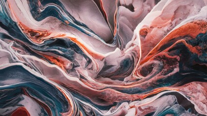 Fototapete - High-resolution abstract marble texture featuring swirling shades of pink, blue, and gray, creating a vibrant and elegant background design.