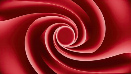 Poster - Swirling red abstract background with smooth gradients and a soft blurred effect creating a dynamic tunnel illusion in the center