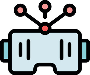 Poster - Vr headset receiving tracking data, enhancing immersive experience in virtual reality