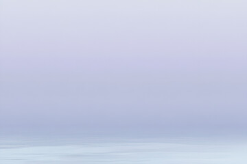 Poster - Misty Horizon: An ethereal seascape, a canvas of soft blues and lavender hues, as the horizon fades into the misty expanse.  A sense of tranquility and mystery fills the scene.  