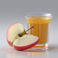 Wall Mural - apple juice in glass