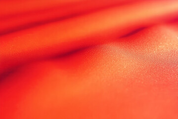 Poster - abstract red texture: a close-up abstract of a red textured surface, creating a mesmerizing and visu