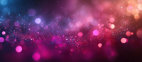 Aufkleber - Colorful bokeh effects in hues of pink, blue, and orange create a stunning night scene filled with vibrant fireworks enhancing the ambiance.