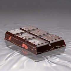 Wall Mural - chocolate bar on white