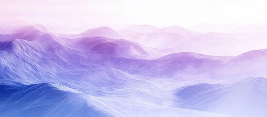 Poster - mystical abstract landscape in soft purple and blue tones, with smooth gradients and subtle noise ef