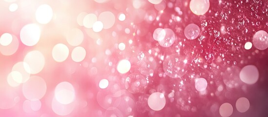 Aufkleber - Bright pink background with soft blur and bokeh effects in shades of pink and white, creating a vibrant and dreamy atmosphere for design projects