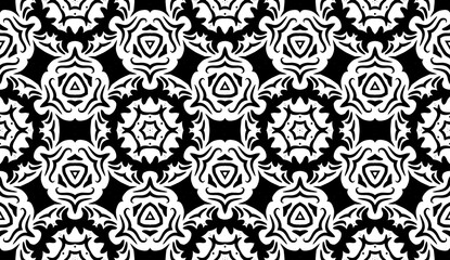 Wall Mural - Geometric seamless pattern. Decorative floral style. Art deco Vector illustration