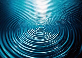 Poster - Tranquil Blue Water Ripples Creating Beautiful Patterns Reflecting Light in a Serene Natural Environment Ideal for Calm and Relaxing Backgrounds
