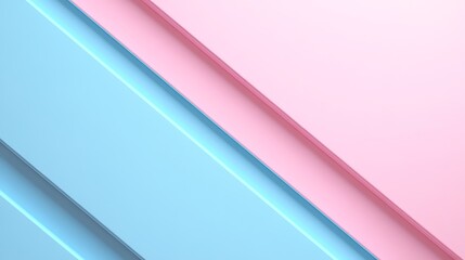 Poster - abstract background with diagonal stripes in soft blue and pink shades ideal for modern design proje