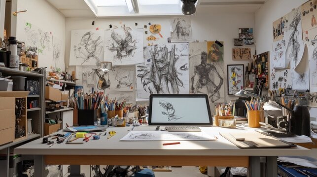 Creative Workspace: An Artist's Haven Filled with Inspiration