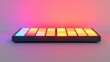 © STwul - Illuminated MIDI controller, studio, vibrant background, music production