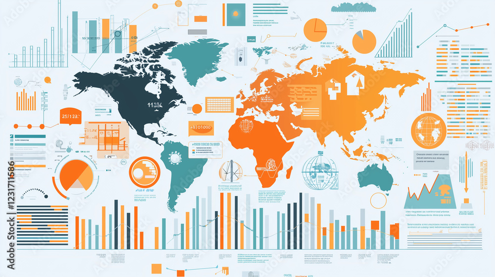 An infographic comparing global statistics on population, energy use ...