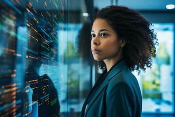 Poster - It specialist monitoring and controlling data center servers, performing diagnostic and maintenance
