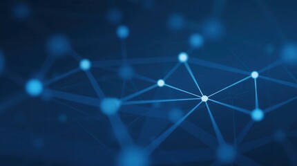 Abstract computer technology blue background banner futuristic business data technology modern concept, circuit board shape lines connecting link structure dark blue contrast