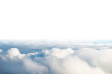 Wall Mural - white fluffy cumulus and cirrus clouds background in png isolated on transparent background