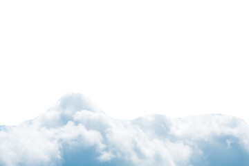 Wall Mural - white fluffy cumulus and cirrus clouds background in png isolated on transparent background