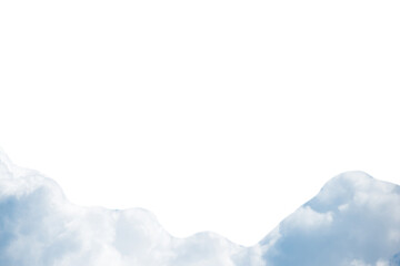 Wall Mural - white fluffy cumulus and cirrus clouds background in png isolated on transparent background