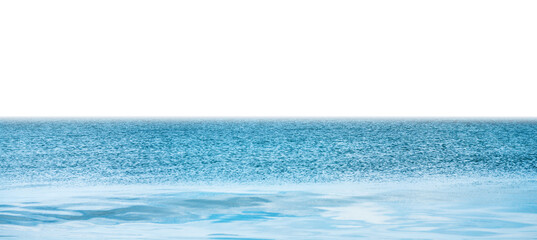 Wall Mural - blue clear sea water in png isolated on transparent background