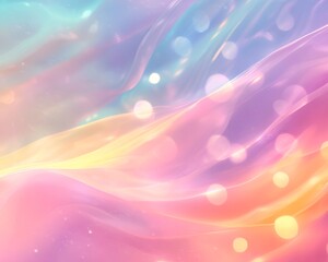 Wall Mural - Bright pastel gradients blending seamlessly with soft glowing light effects and subtle textures