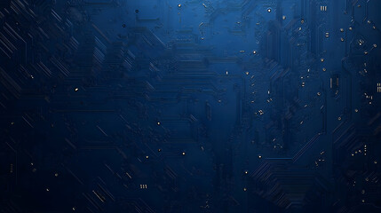 Poster - Abstract blue circuit board texture