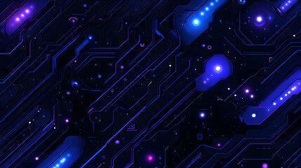 Poster - Abstract Circuit Board Background