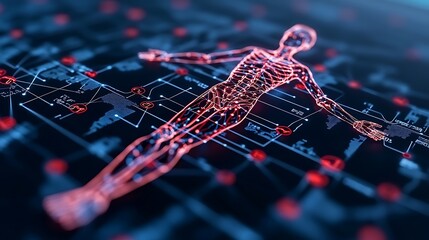 Poster - Digital Human Anatomy Overlayed on a Networked Interface