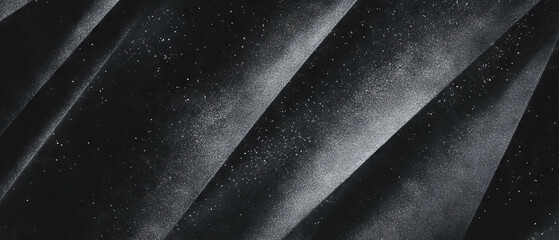 Poster - Angular film grain texture with sharp geometric design on a black background
