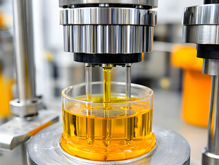 Poster - Oil quality control, factory process