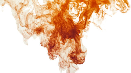 Poster - An abstract image featuring swirling orange dye in water against a black backdrop, creating a dynamic and visually interesting composition.