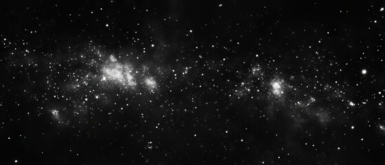 Poster - Dust motes floating in the air create a hazy atmosphere against a black background