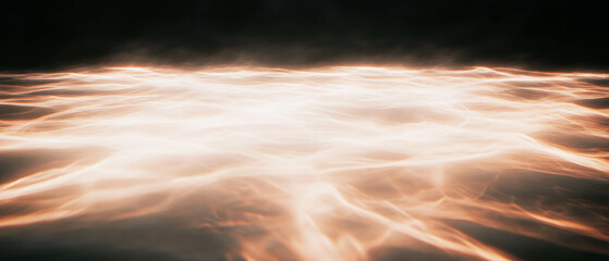 Poster - Central focus of vibrant light bursts with motion blur effects on a dark backdrop