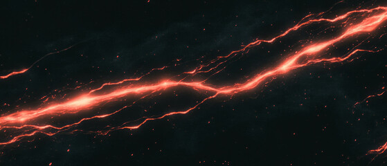 Poster - Dancing sparks create dynamic motion blur against a black backdrop showcasing vibrant energy