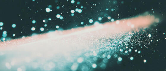 Poster - Texture of film dust and light leaks creating a retro feel on a dark background
