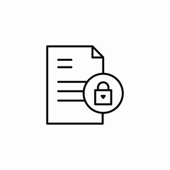 file lock icon sign vector
