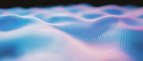Poster - Fractal overlay texture with blurred background and focused details on dark surface