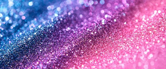 Aufkleber - Sparkling glitter texture in pink, purple, and blue hues.