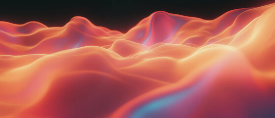 Fototapete - Fractal texture with dynamic movement and mesmerizing zoom effect over a dark background