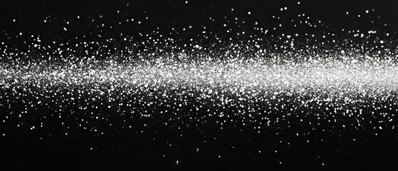 Fototapete - Glitter overlay texture with gradient effect creating a smooth transition on black background