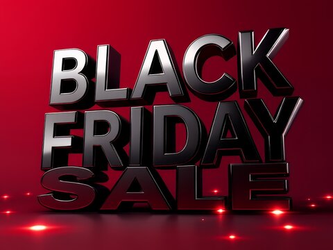 Black friday sale inscription gold letters on design for advertising, banners, leaflets and flyers.