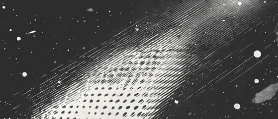 Poster - Grunge halftone texture with dots on a vintage black background for graphic design
